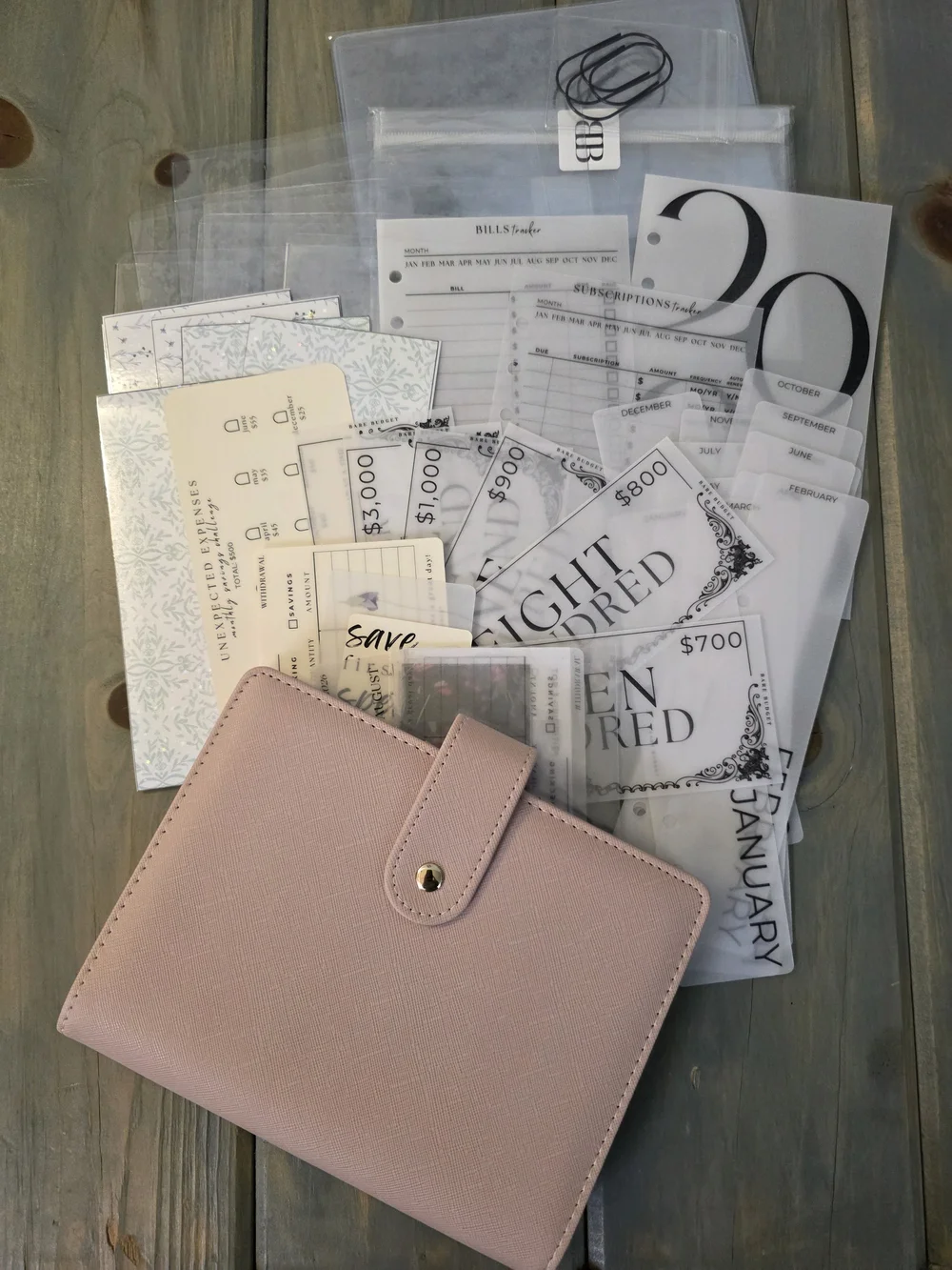 A6 Bare Budget Bunder Bundle Blush Pink